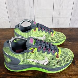 Nike Womens Lunarglide 5 599396-413 Green Running Sneakers Shoes Size 6.5